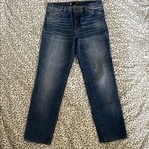 Kut from the Kloth Catherine Fab Ab High Rise Boyfriend Jeans Stretch Denim